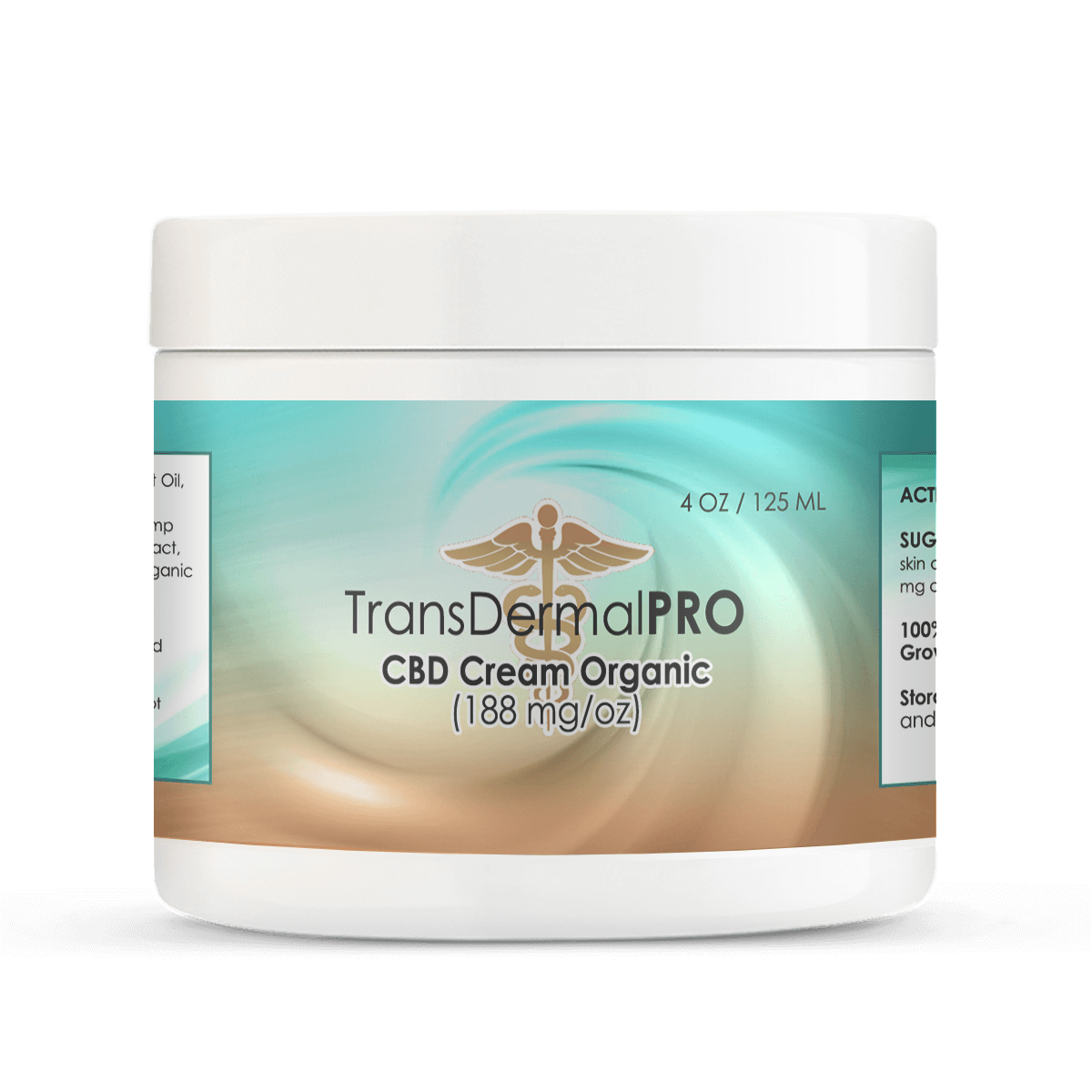 CBD Cream Organic 4oz Jar